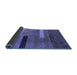 Sideview of Abstract Blue Modern Rug, abs1907blu