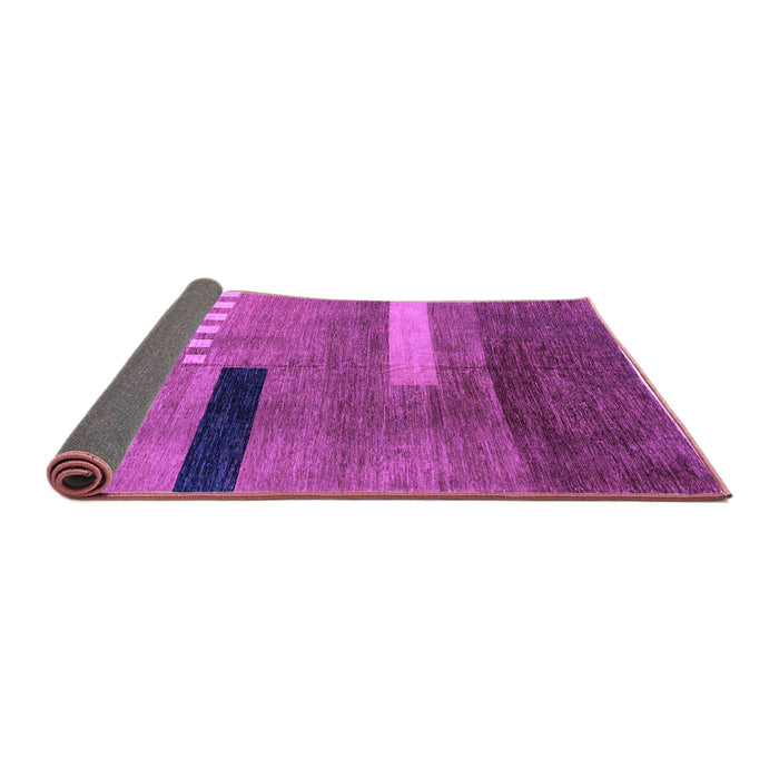 Sideview of Abstract Purple Modern Rug, abs1907pur