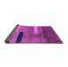 Sideview of Abstract Purple Modern Rug, abs1907pur