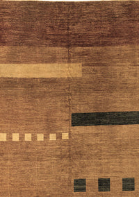 Abstract Brown Modern Rug, abs1907brn