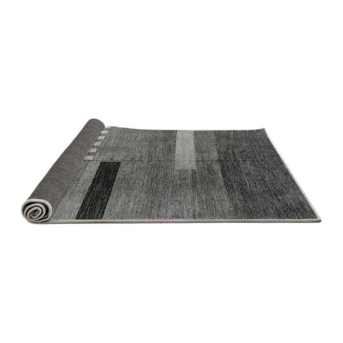 Sideview of Abstract Gray Modern Rug, abs1907gry