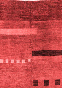 Abstract Red Modern Rug, abs1907red