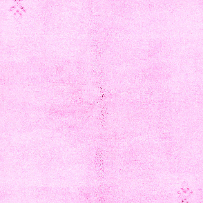 Machine Washable Solid Pink Modern Rug, wshabs1908pnk