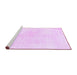 Sideview of Machine Washable Solid Purple Modern Area Rugs, wshabs1908pur