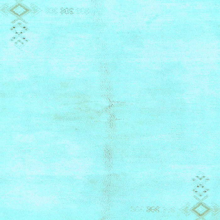 Square Machine Washable Solid Light Blue Modern Rug, wshabs1908lblu