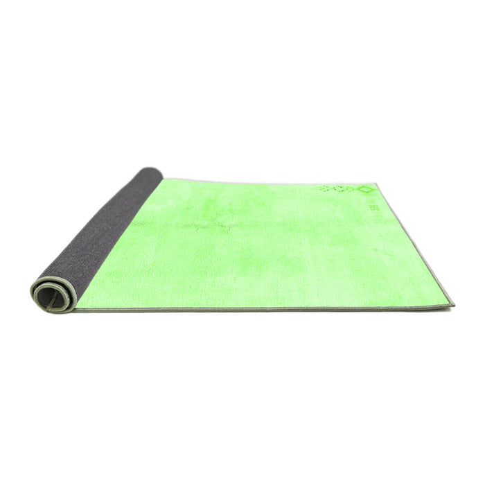 Sideview of Solid Green Modern Rug, abs1908grn