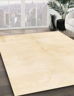 Machine Washable Abstract Khaki Gold Rug in a Family Room, wshabs1908