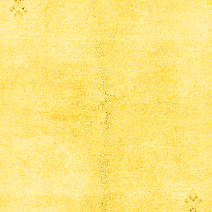 Machine Washable Solid Yellow Modern Rug, wshabs1908yw