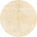 Round Abstract Khaki Gold Solid Rug, abs1908