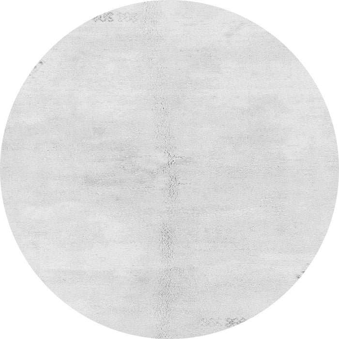 Round Solid Gray Modern Rug, abs1908gry