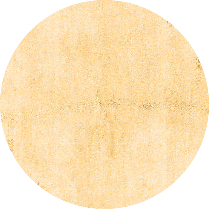 Round Machine Washable Solid Brown Modern Rug, wshabs1908brn