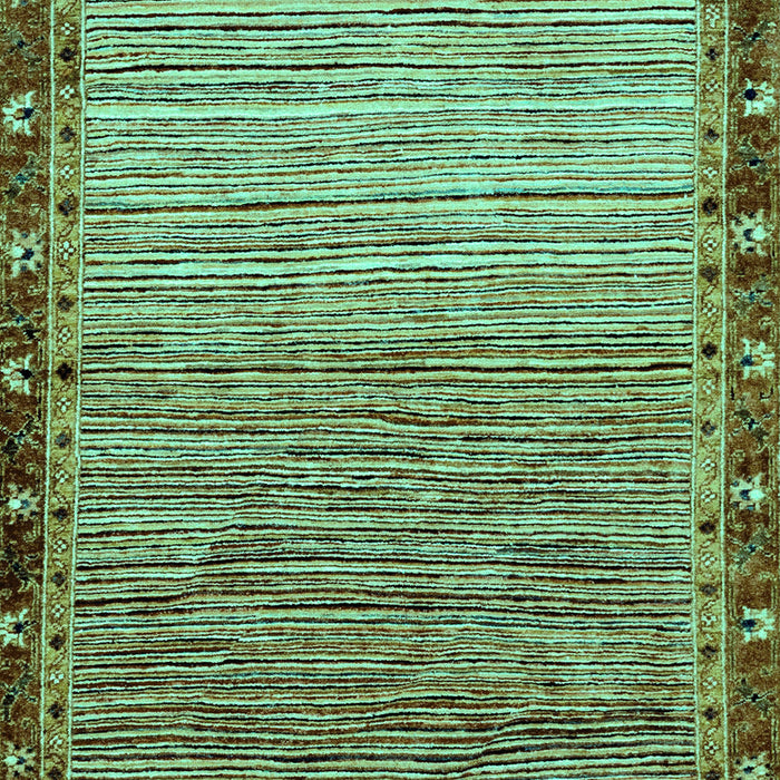 Machine Washable Abstract Turquoise Modern Area Rugs, wshabs1909turq