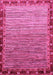 Machine Washable Abstract Pink Modern Rug, wshabs1909pnk