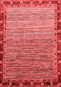 Abstract Red Modern Rug, abs1909red