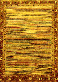 Abstract Yellow Modern Rug, abs1909yw