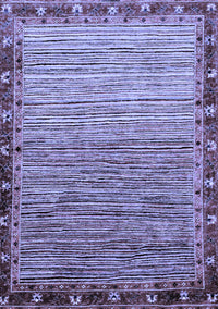 Abstract Blue Modern Rug, abs1909blu