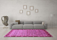 Machine Washable Abstract Purple Modern Rug, wshabs1909pur