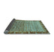 Sideview of Abstract Light Blue Modern Rug, abs1909lblu