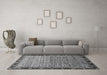 Machine Washable Abstract Gray Modern Rug in a Living Room,, wshabs1909gry