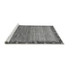 Sideview of Machine Washable Abstract Gray Modern Rug, wshabs1909gry