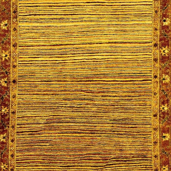 Machine Washable Abstract Yellow Modern Rug, wshabs1909yw