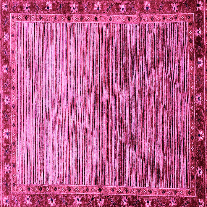 Square Abstract Pink Modern Rug, abs1909pnk
