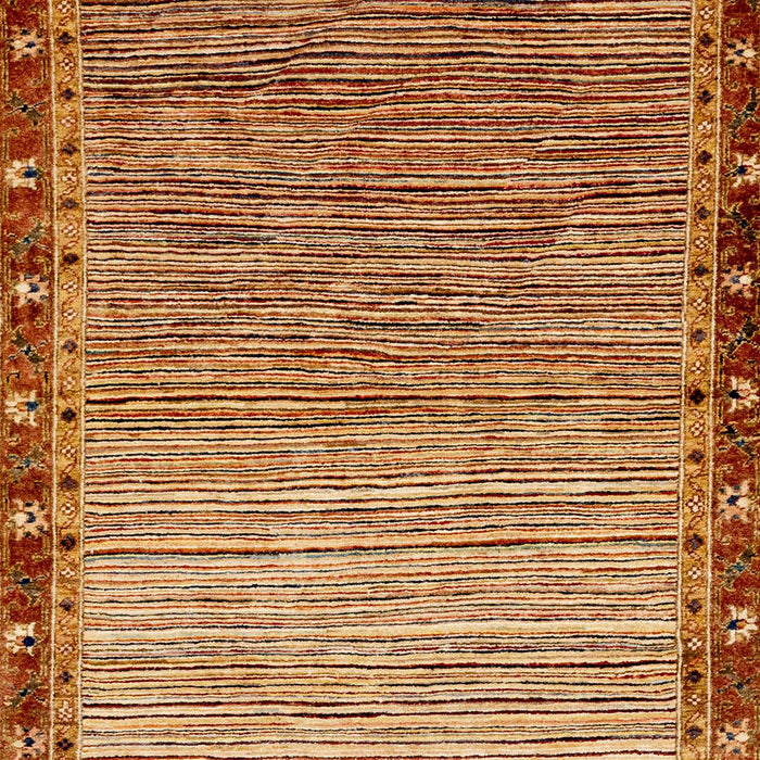 Machine Washable Abstract Orange Rug, wshabs1909