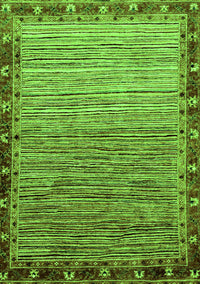 Abstract Green Modern Rug, abs1909grn