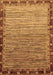 Machine Washable Abstract Brown Modern Rug, wshabs1909brn