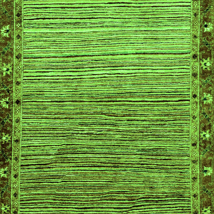 Machine Washable Abstract Green Modern Area Rugs, wshabs1909grn