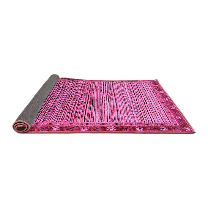 Sideview of Abstract Pink Modern Rug, abs1909pnk