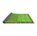 Sideview of Abstract Green Modern Rug, abs1909grn