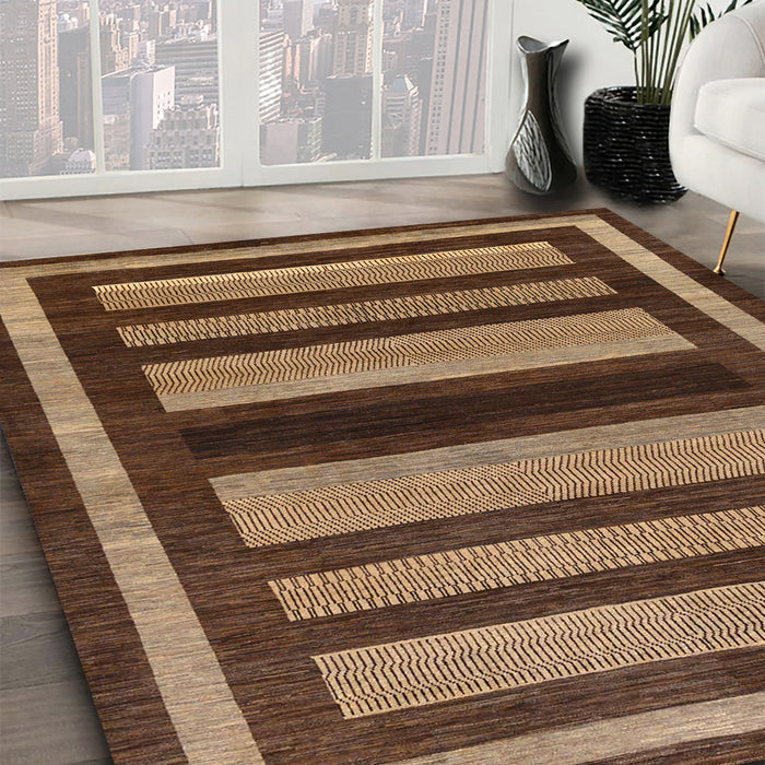 Machine Washable Abstract Red Brown Rug in a Family Room, wshabs190