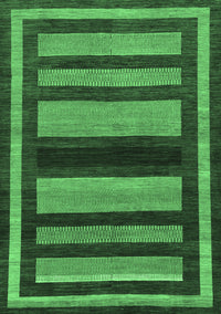 Abstract Emerald Green Modern Rug, abs190emgrn