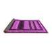 Sideview of Abstract Purple Modern Rug, abs190pur