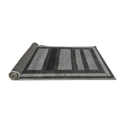 Sideview of Abstract Gray Modern Rug, abs190gry