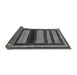 Sideview of Abstract Gray Modern Rug, abs190gry