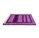 Sideview of Machine Washable Abstract Purple Modern Area Rugs, wshabs190pur