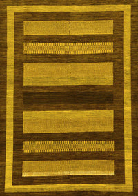 Abstract Yellow Modern Rug, abs190yw