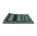 Sideview of Abstract Light Blue Modern Rug, abs190lblu