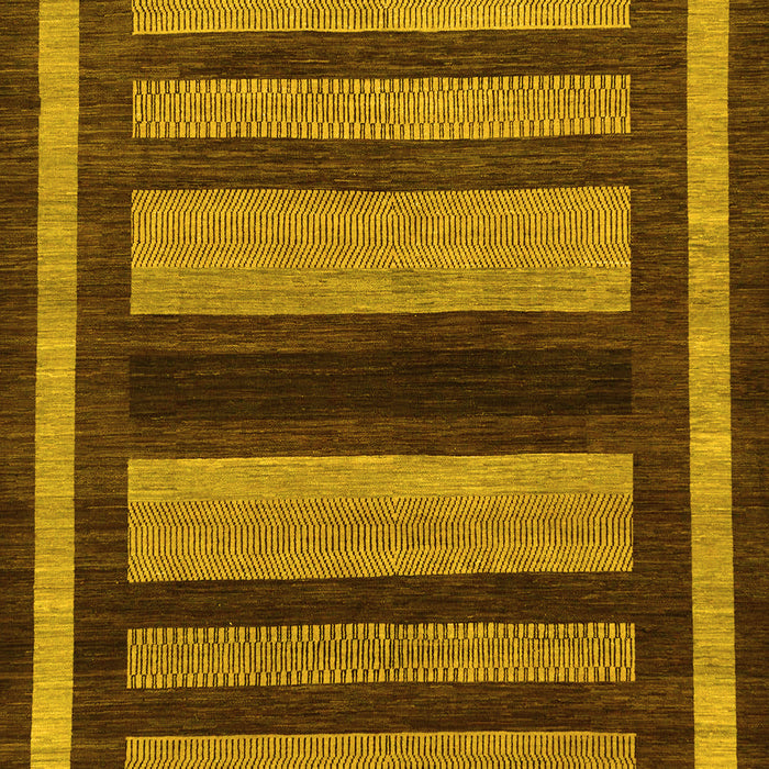 Machine Washable Abstract Yellow Modern Rug, wshabs190yw