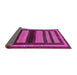 Sideview of Abstract Pink Modern Rug, abs190pnk