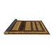 Sideview of Abstract Brown Modern Rug, abs190brn