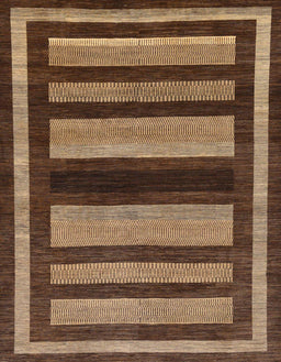 Abstract Red Brown Modern Rug, abs190