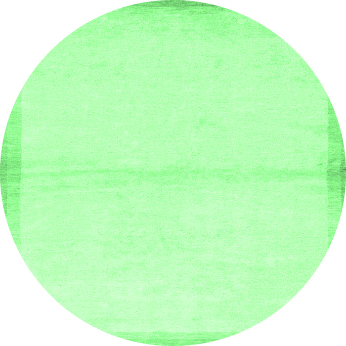 Round Solid Emerald Green Modern Rug, abs1910emgrn