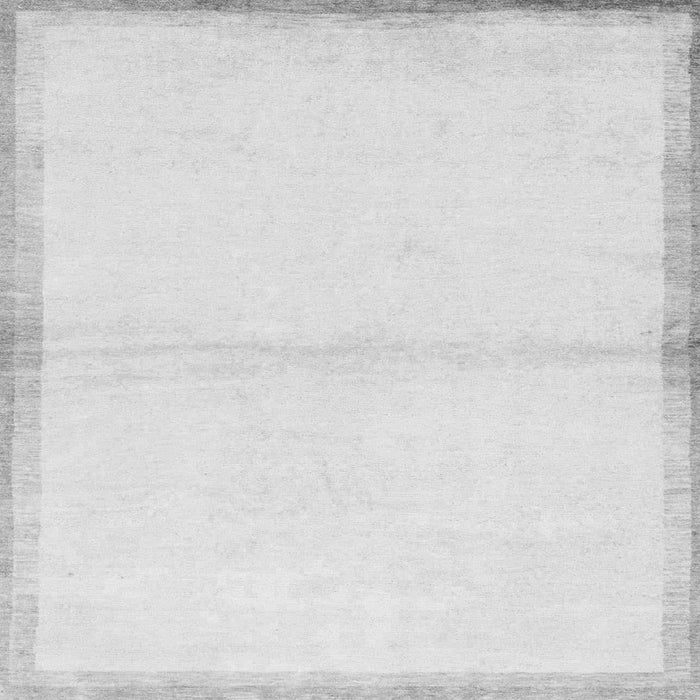 Square Solid Gray Modern Rug, abs1910gry