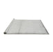 Sideview of Machine Washable Solid Gray Modern Rug, wshabs1910gry