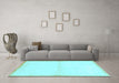 Machine Washable Solid Light Blue Modern Rug in a Living Room, wshabs1910lblu