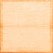 Square Solid Orange Modern Rug, abs1910org