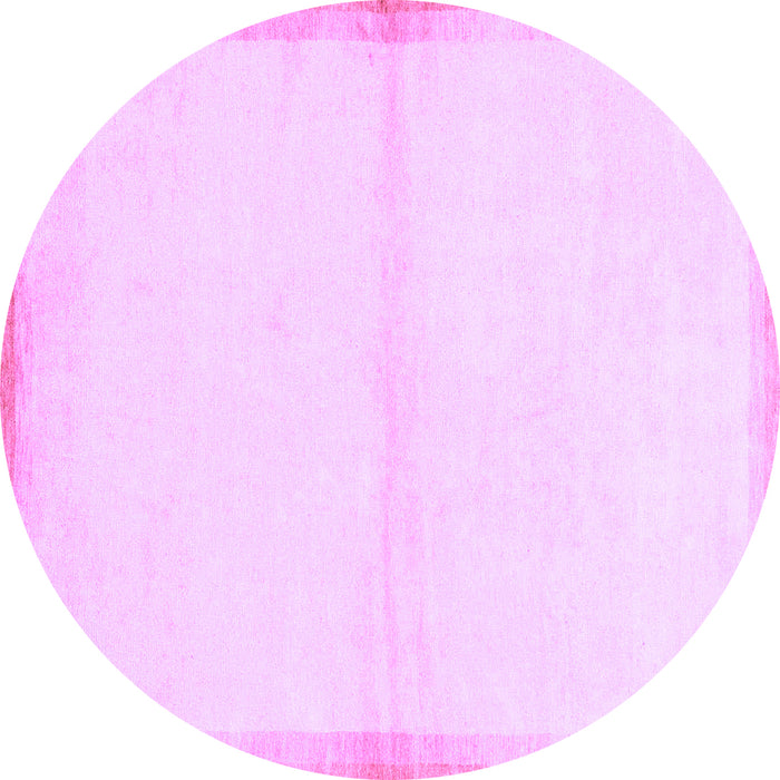 Round Solid Purple Modern Rug, abs1910pur